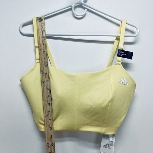 Adidas Sport Bra Size 1XL Women’s Light Support Training Almost Yelow New - Picture 3 of 12